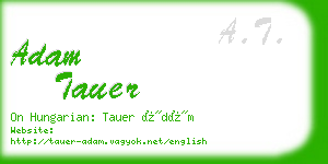 adam tauer business card